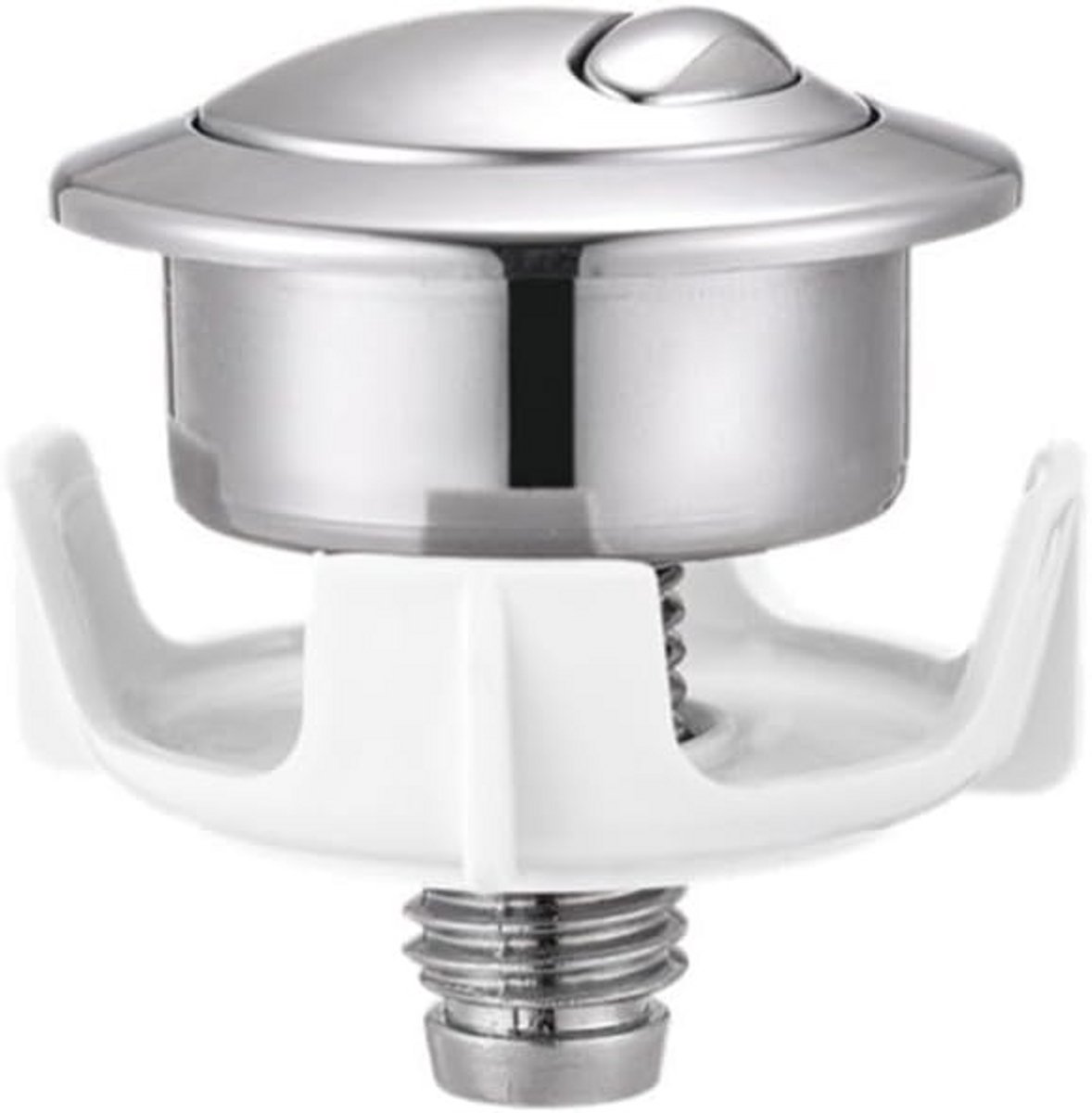 Universele Dual Flush Toiletknop Vervanging Zilver