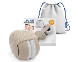 LUVION® Baby Gehoorbeschermer - Premium gehoorbescherming voor je baby - tot 3 jaar - Sandy Beige