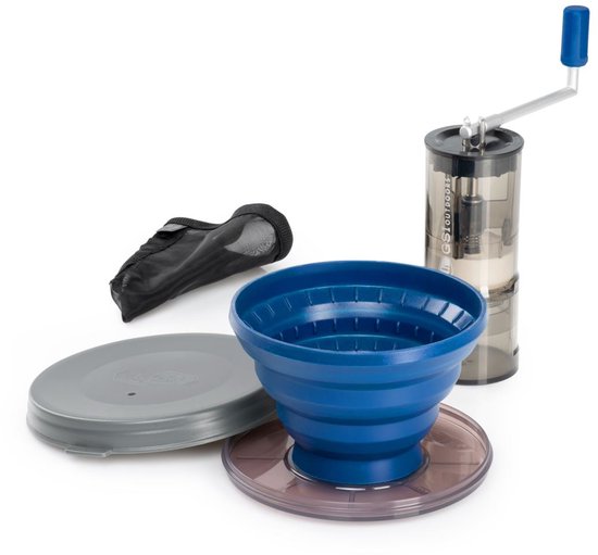 Merkloos Kampeer Koffiezetapparaat Set Blauw — afbeelding 3