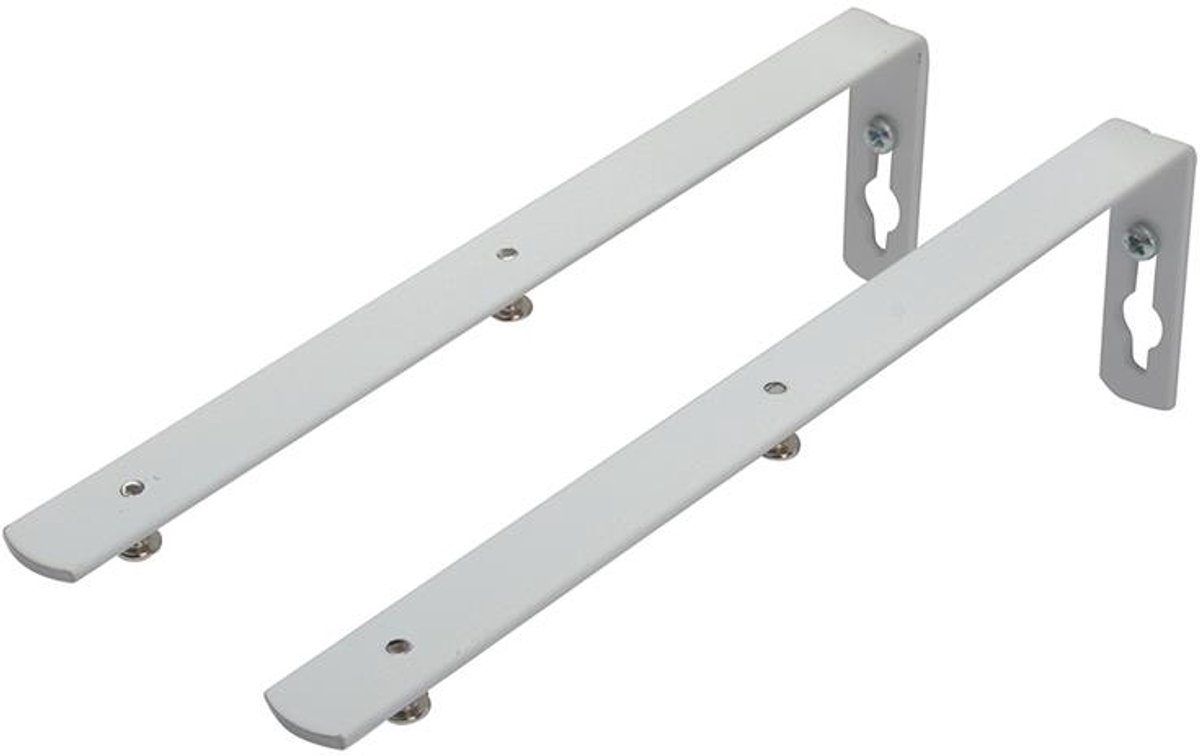 Intensions practical basic steun - 20 cm - wit - u-rail - 2 stuks