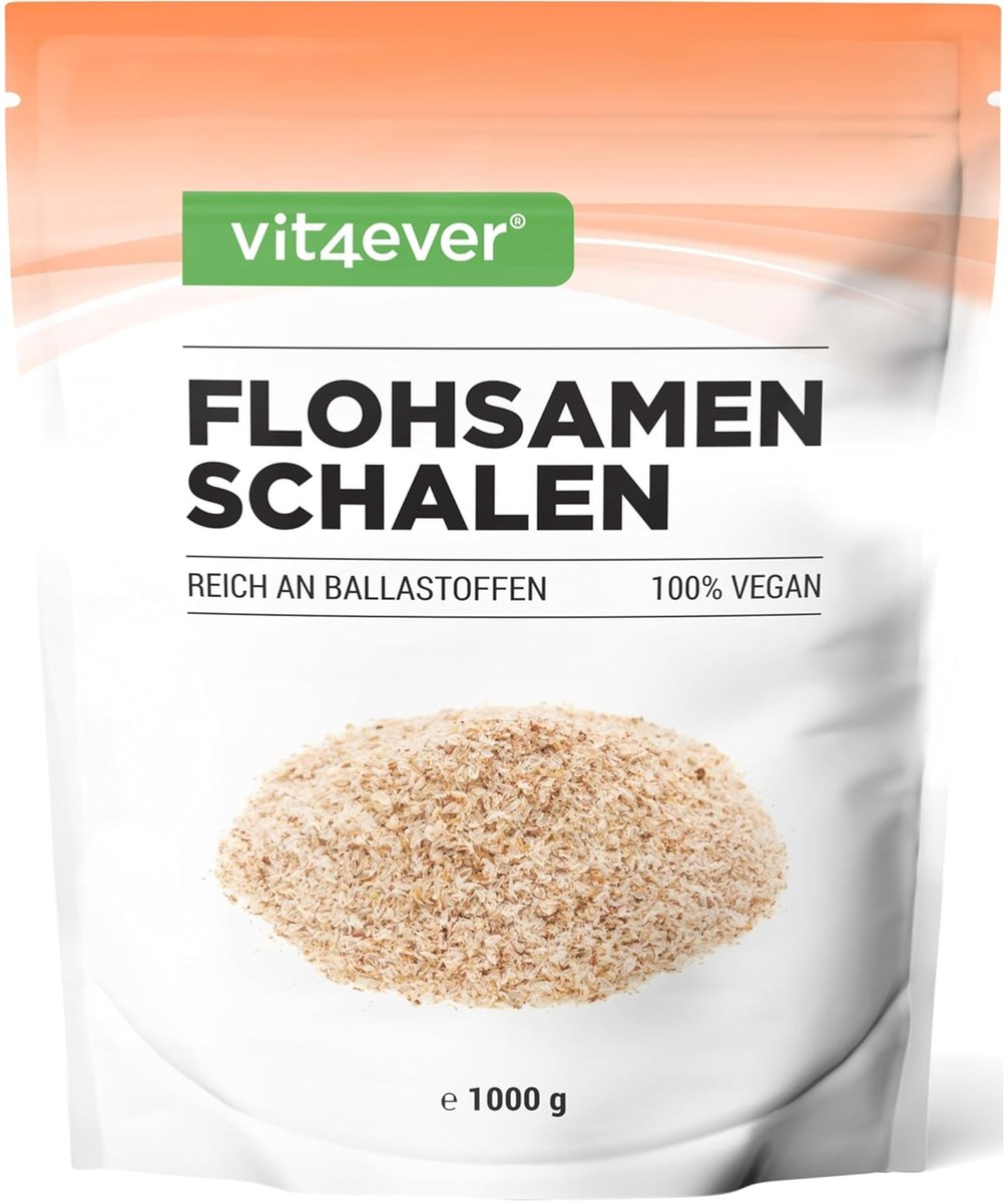 Psylliumvezels 1 kg - 1000 g - residugecontroleerd - 99% zuiverheid - herkomst: India - koolhydraatarm - vezelrijk - zonder toevoegingen - veganistisch