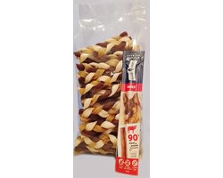 Duvo+ Twist `n Roll Twisters rund S 12,5 cm - 50 stuks met gratis beef stick