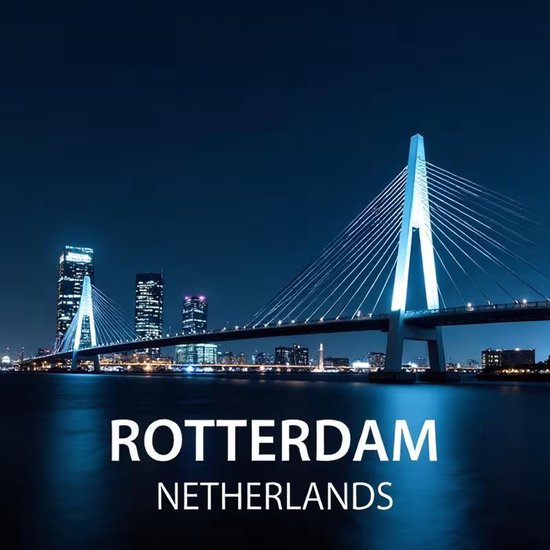 Diamond Painting Rotterdam de Erasmus brug 40 x 40 cm