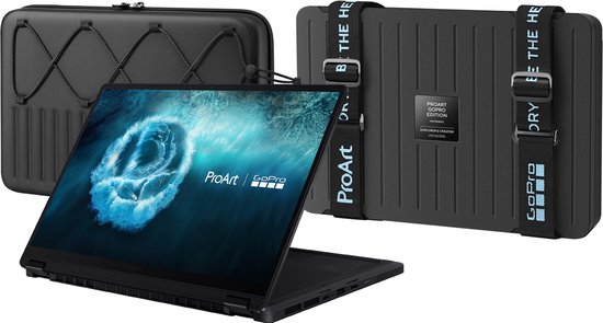 ASUS ProArt GoPro Edition PX13 HN7306EAC-LX089X Copilot+ PC AMD Ryzen AI Max+ 395 Hybride (2-in-1) 33,8 cm (13.3") Touchscreen 3K 128 GB LPDDR5x-SDRAM 2 TB SSD Wi-Fi 7 (802.11be) Windows 11 Pro Nederlands Zwart - ASUS - Hoofdafbeelding