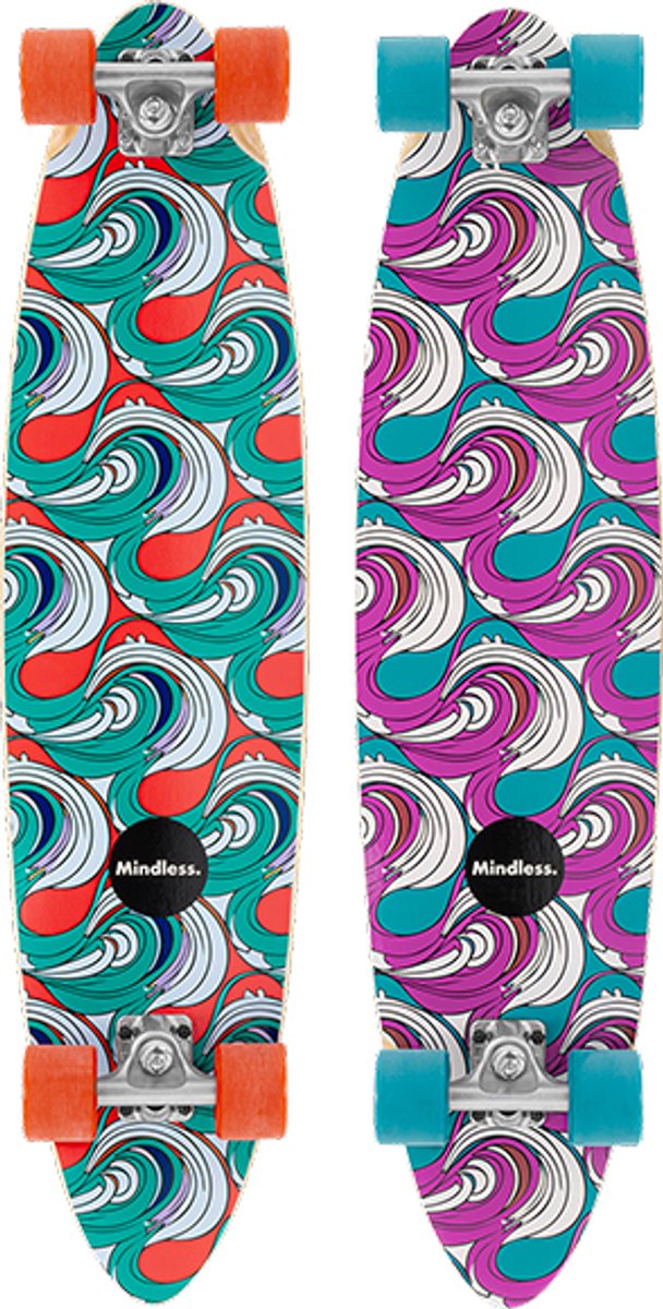 Mindless Longboard Swift Pintail 36 Lang Longboard met Pintail Vorm Roze