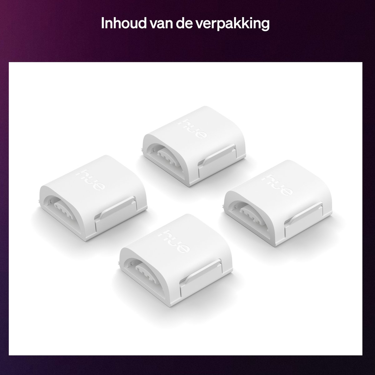 Philips Hue Flux Connector - Verbindt 2 Flux LED strips in een rechte lijn - Doorlopende gelijkmatige lichtlijn - 4 stuks — afbeelding 7
