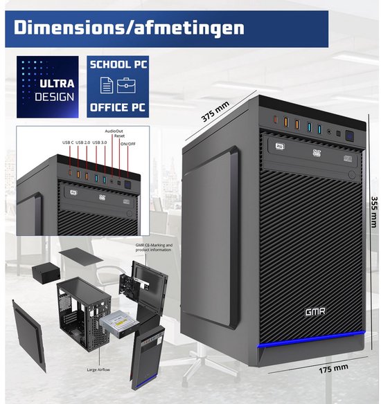 Desktop Computer Intel Core i3 | 16GB RAM | 512GB SSD | Windows 11