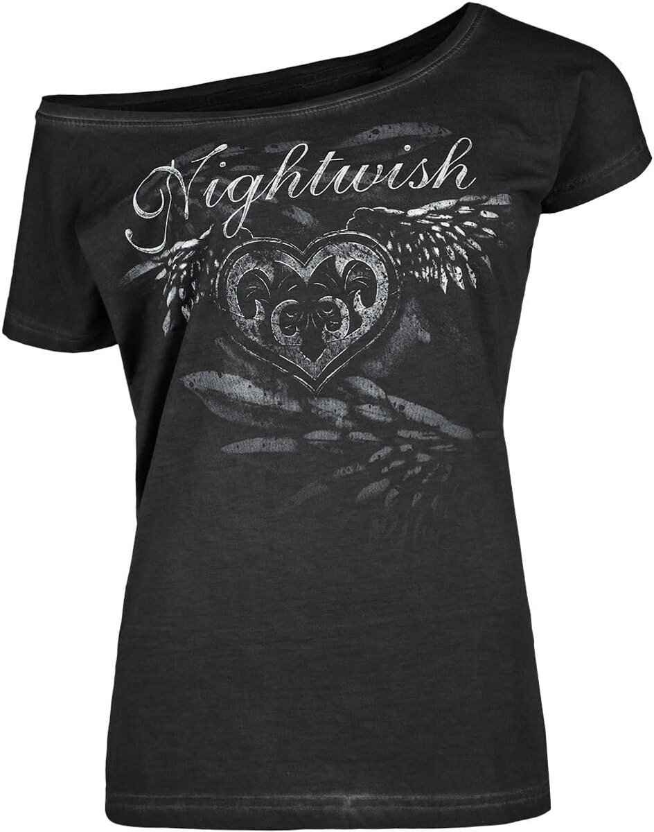 Power Metal Band T-shirt Stone Angel Zwart - Officieel Dames Merchandising