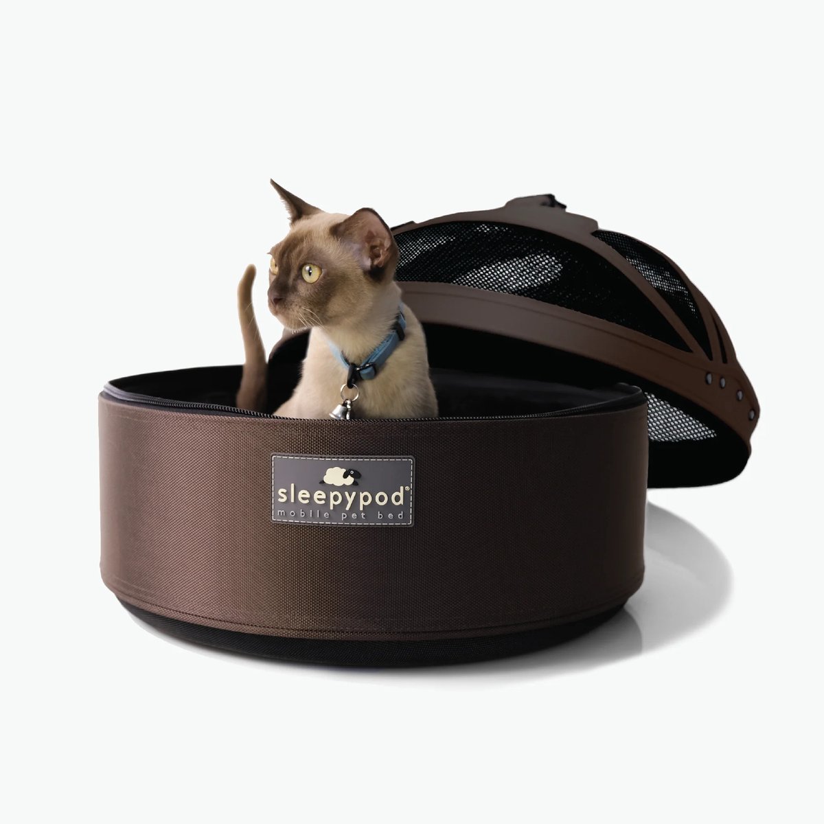 Sleepypod Mobile Pet Bed - 3-in-1 - Dark Chocolate - draagtas - autostoel - huisdierenbed