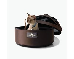 Sleepypod Mobile Pet Bed 3-in-1 - Dark Chocolate - draagtas - autostoel - huisdierenbed