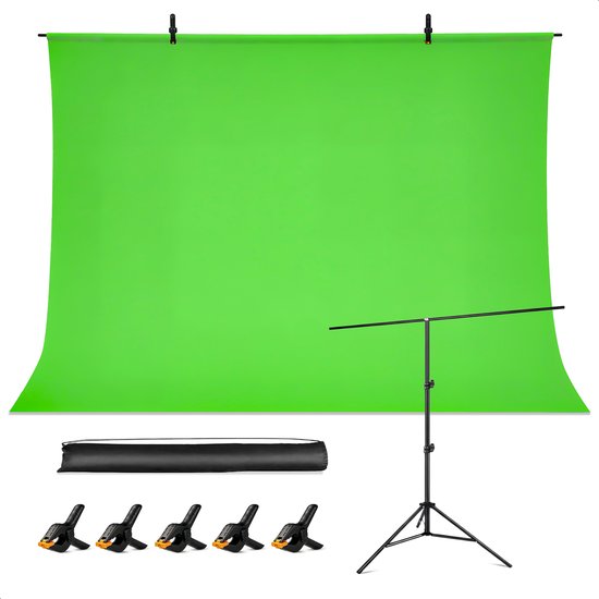 Luft greenscreen 200x150cm – fotografie achtergronddoek