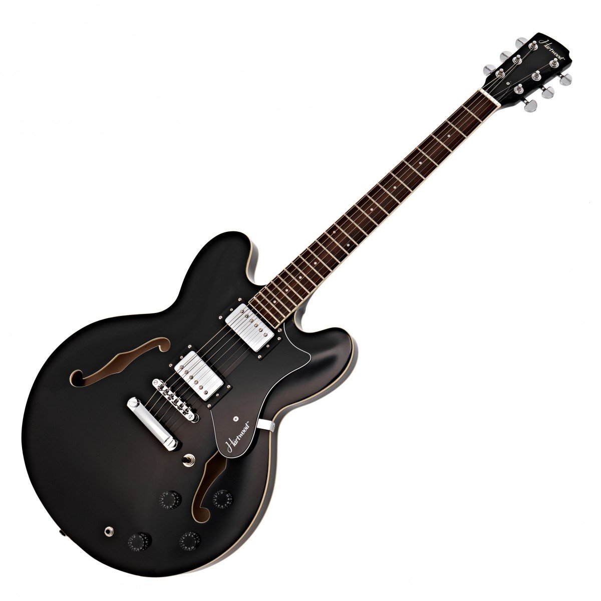 Hartwood Revival Semi-akoestische Gitaar, Jet Black