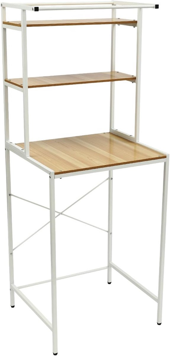 Hoog Opbergrek voor Wasmachine en Droger (3 Etages) - Badkamer & Wasruimte Organizer