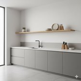 wandplank zwevend 200 cm x 20 cm mangohout naturel