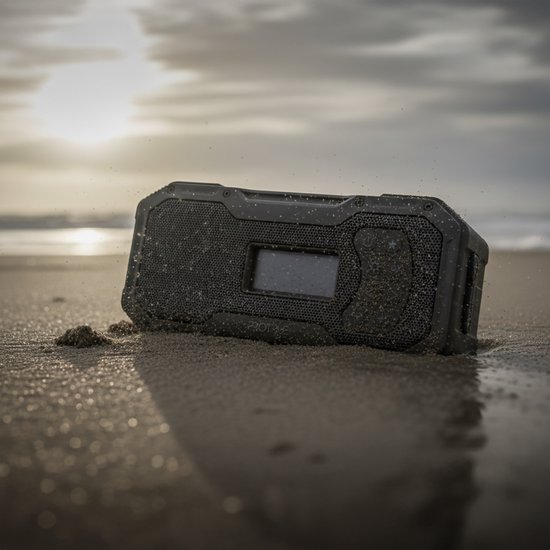 Noodradio Solar Opwindbaar - DAB+ / AM / FM Nood Radio - 5000 mAh Powerbank Zonneenergie - Bouwradio - Badkamer Radio - Noodpakket