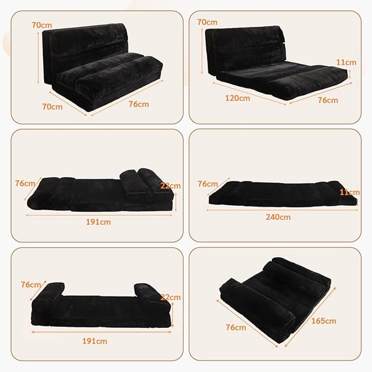 Zitzak Stoel 120L – Luxe Lig-Zitzak Loungestoel voor Volwassenen en Tieners, Comfortabele Bloemvormige Zitzak voor Lezen, Spelen en Ontspannen – Corduroy Grijs – Afmetingen op aanvraag – Pauwhome