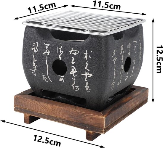 Klein Multifunctioneel Snel Opwarmend Mini Draagbaar Barbecue Stof Hibachi Grill Voor Buiten Kamperen van Everdure — afbeelding 3