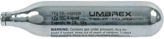 CO2 Capsule Patroon Umarex - 12 Gram - 5 Stuks - Betrouwbare Energievoorziening voor Diverse Toepassingen — afbeelding 2