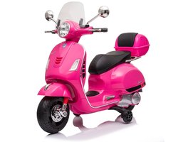 Vespa GT Elektrische Scooter 7.2V - 3 tot 6 jaar - Kindermotor met Koffer - Werkende lichten - Roze