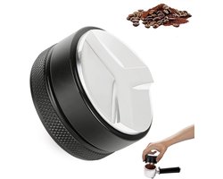Koffieverdeler - 53mm - Koffie Tamper - Koffie Stamper - Koffie Distributeur - Espresso Verdeler - Espressomachine- Koffie Distributeur - Espresso Tamper - Barista Essentials - Koffie Accessoires - Aluminiumlegering en ABS - Antislip