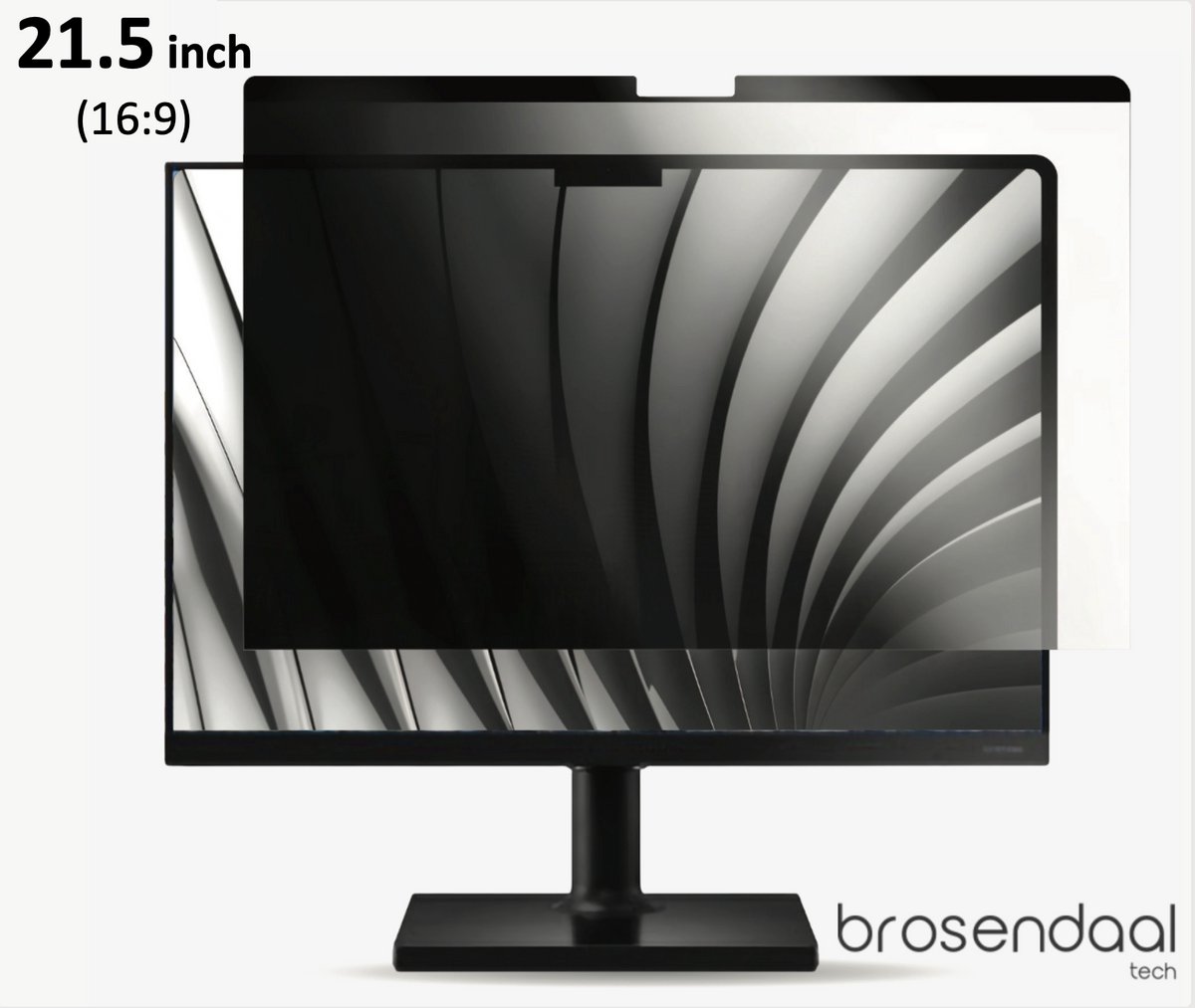 Brosendaal Privacy Filter 21.5 inch – Beeldverhouding 16:9 - Magnetische Bevestiging - Privacy Screenprotector geschikt voor Monitor van Dell, HP, LG, Samsung, ASUS