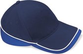 Beechfield Competition Cap French Navy/Bright Royal/White