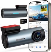 Azorix Dashcam Pro WiFi - 1080p Full HD Camera - Dashcam voor Auto - Nachtzicht & Botsingdetectie - Looprecording - Incl. 32 GB SD-kaart