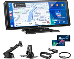 ESSGOO Geschikt voor CarPlay Scherm 10,26 Inch - Geschikt voor Android Auto Scherm - Draadloos - Touchscreen - Universeel