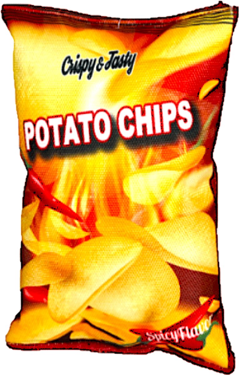 De Boon - Potato Chips - Hondenspeelgoed met Pieper - Stevig - 22cm