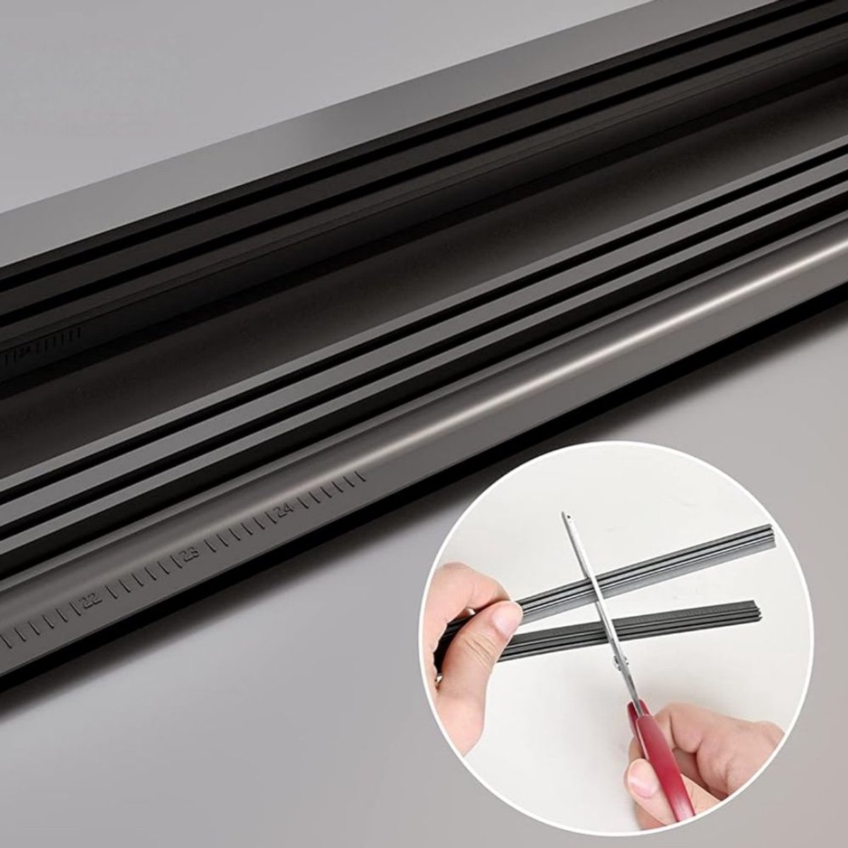 6 stuks - Ruitenwisser - Universele Ruitenwisser Rubbers - 14-28 inch / 350 mm-700 mm - Auto-onderdelen - Universele ruitenwisserblad - Vervangingsset voor Flatblade en Traditionele Wissers - Zwart – foto 2