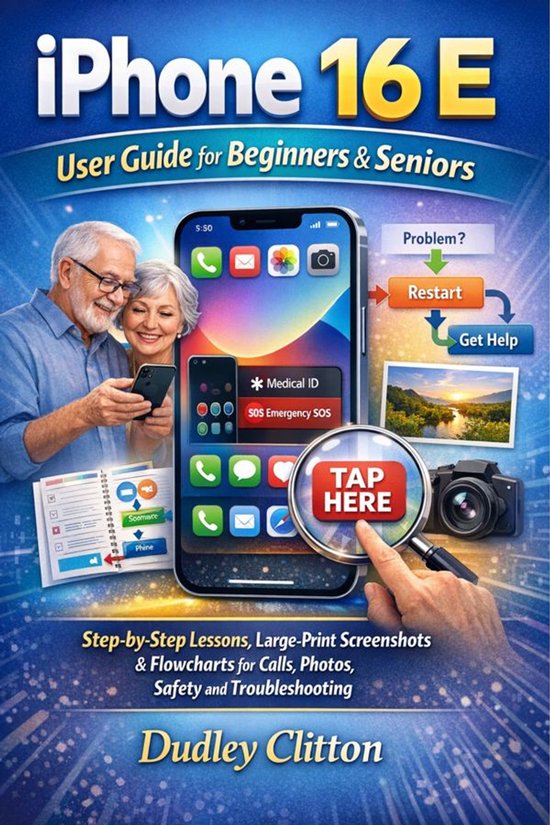 iPhone 16 E User Guide for Beginners & Seniors - cover
