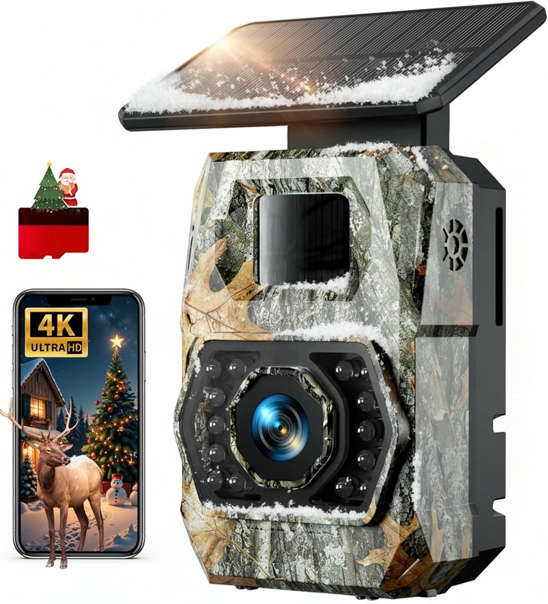 Wildcamera met Nachtzicht - Buitencamera - Waterdicht - Full HD - Observatie