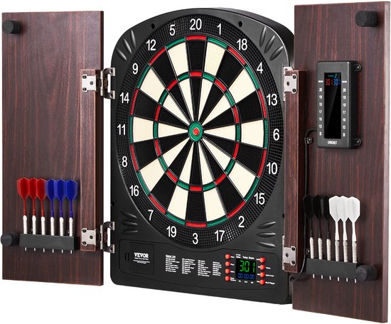 VEVOR Dartkastenset Dartbord 34,3cm Compleet Toebehoren Elektronische Party van Merkloos — afbeelding 4