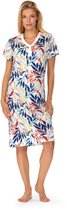 Chemise de Nuit Ascafa 'Cheerful Berries' - Mode Nuit Femme - Manches Courtes - Wit - Taille 40
