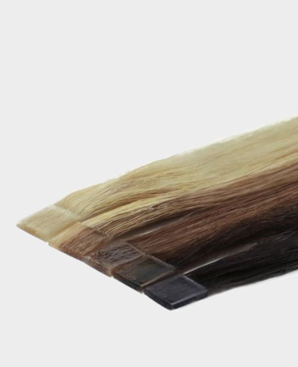 Keratine Haar Extensions #M18/60 | Flat Tip | 40 CM | 25 Stuks | 25 gram | Human Hair | Remy Sorted & Double Drawn | Extensions Bruin | Echt Haar | Haarstuk | Wax Extensions | Haarverlenging