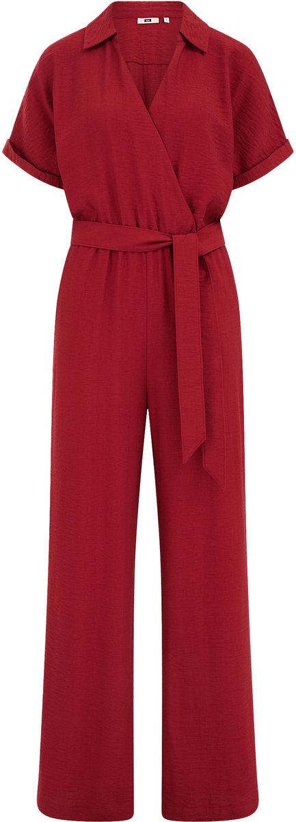 WE Fashion Dames jumpsuit met strikceintuur
