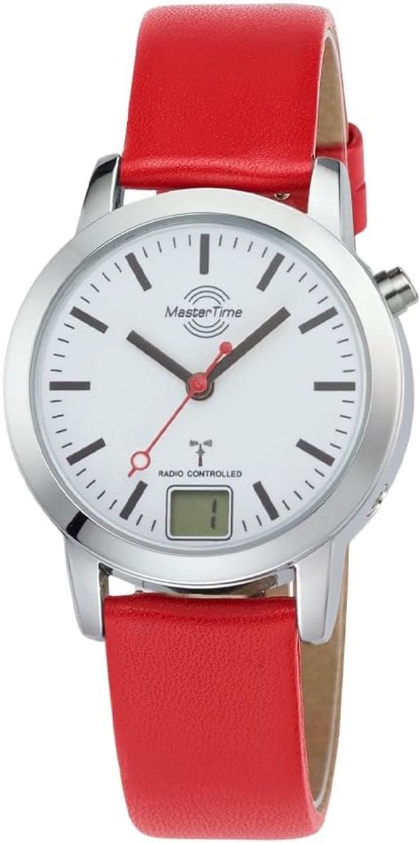 Dames Horloge met Leren Band en Kalender Functie