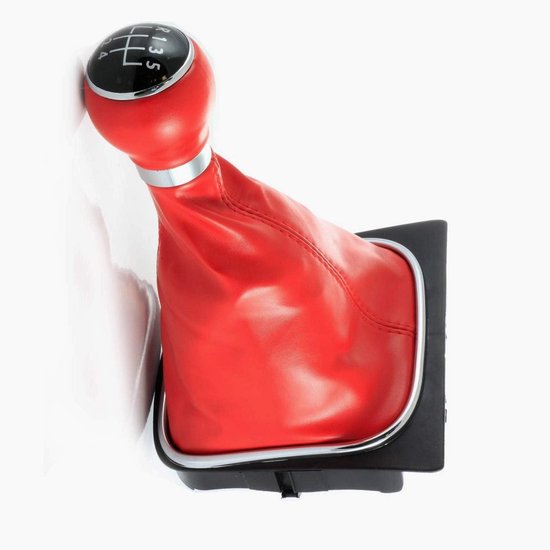 Schakelpookknop met Manchet en Zwarte Basis voor Golf MK5 - 5 Versnellingen + R — afbeelding 2