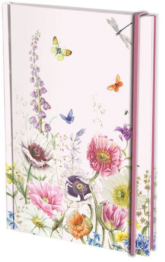 Notitieboek A5, harde kaft: Wild Flower Field, Janneke Brinkman-Salentijn