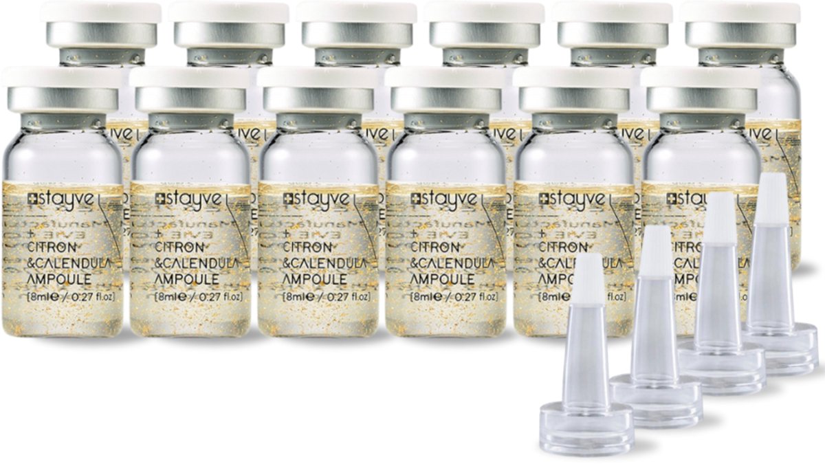 Stayve Citroen & Calendula ampullen / 10x 8 ml met 4 doseringsdopjes