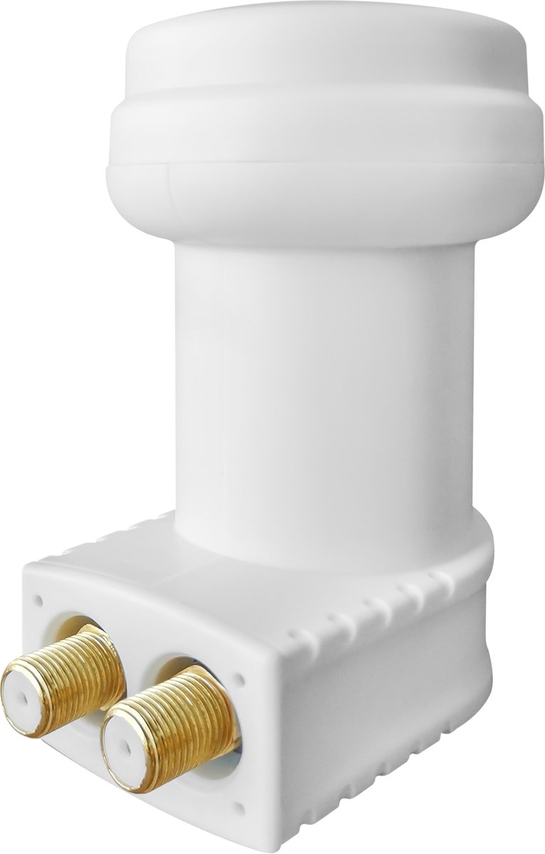 MegaSat HD-Profi Twin LNB Aantal gebruikers: 2 Feed-opname: 40 mm vergulden aansluiting, Weerbestendig Wit