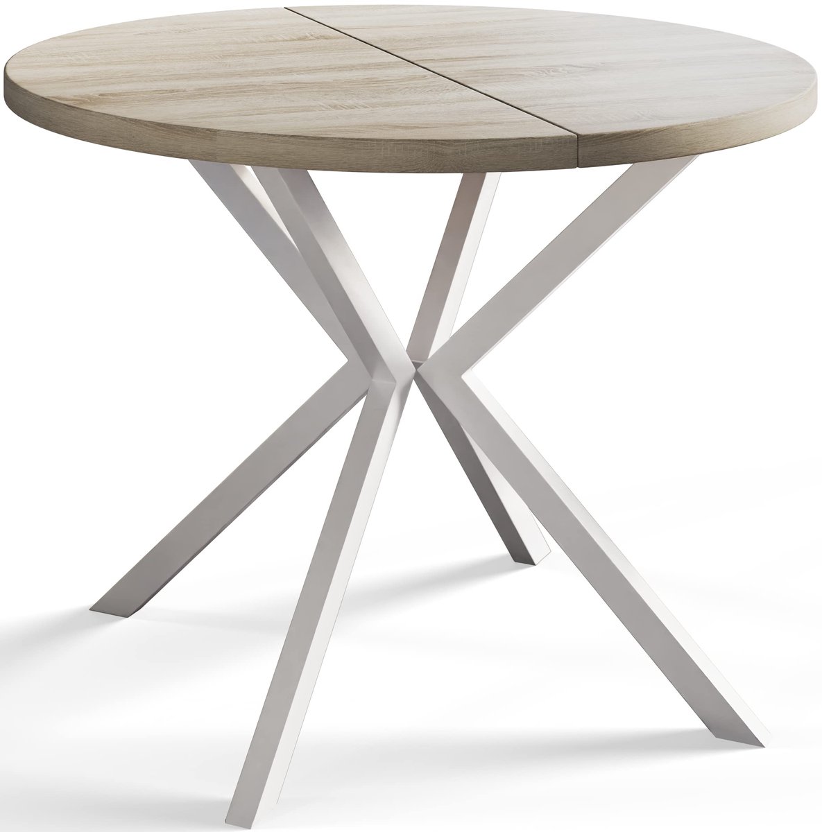ALPİ Alpi Moebel - Ronde Tafel Uitschuifbare Loft Liten 90-170cm - Beige