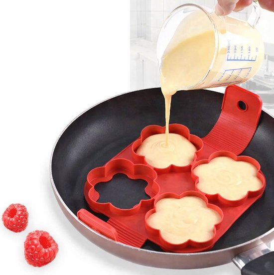 Pancake Maker I Moule de cuisson étoile en Siliconen I Flipper de moule de cuisson