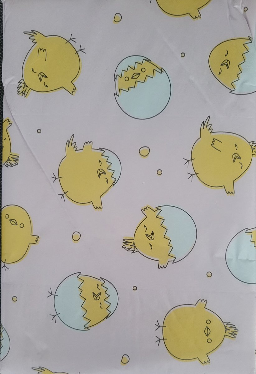 Paastafelkleed zacht roze lila tafelkleed voor Pasen 140x200 cm - Gezellig kleed met kuikens voor paasontbijt