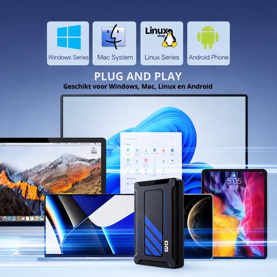 DM Draagbare HDD 320GB - Externe harde schijf - USB 3.2 Gen1 - Zwart van Merkloos — afbeelding 4