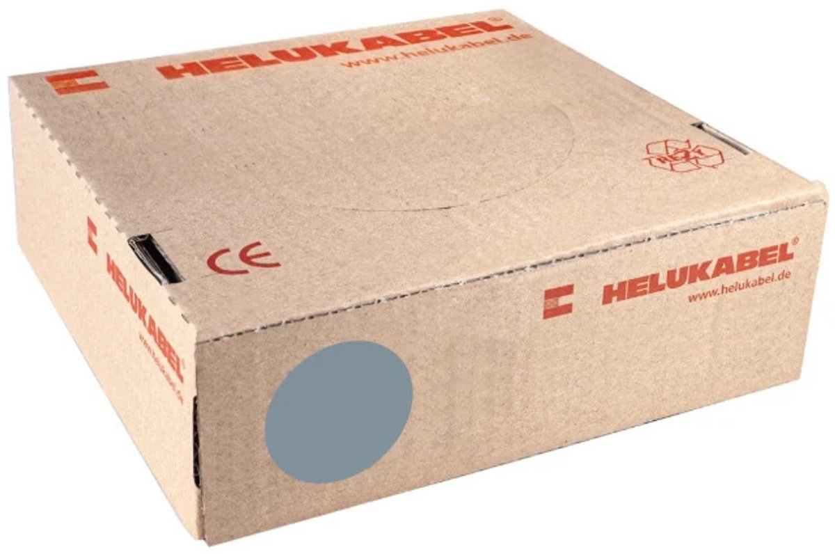 Montagedraad VDS 2.5mm² (H07Z-K) 90°C grijs - per rol 100 meter (51783)