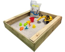 Wooden sandpit