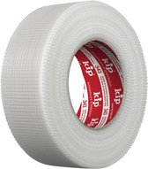 Kip 343 - Voegenband Duct Tape - Wit - 48mmx90m - Premium Plus zelfklevende glasvezelband met zeer hoge scheurvastheid - Alkalibestendig voor gipsplaten, scheuren en gaten