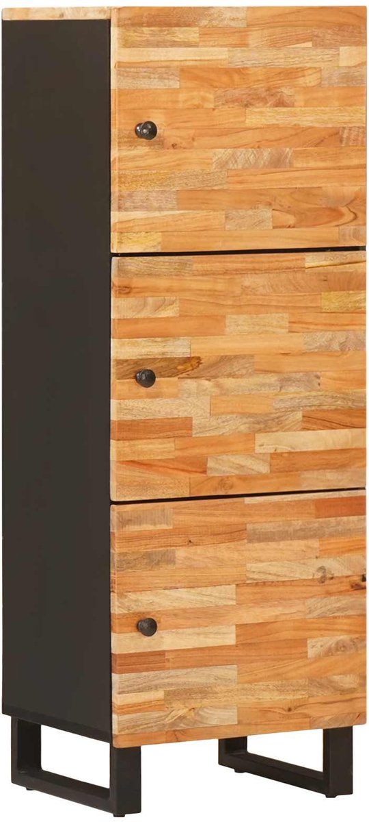 vidaXL - Opberg - Highboard - Bruin - 40 - x - 33 - x - 110 - cm - Massief - Mango - Hout