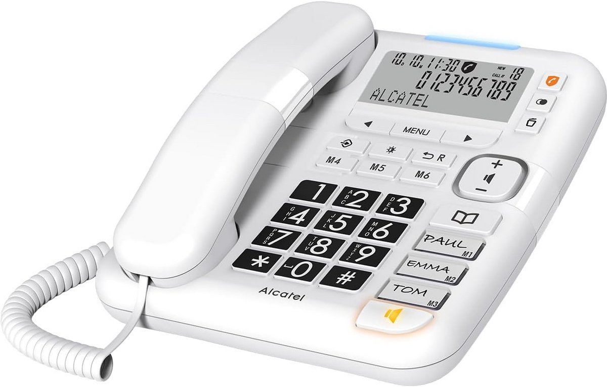 Vaste Telefoon met Grote Toetsen voor Senioren - Bedraad